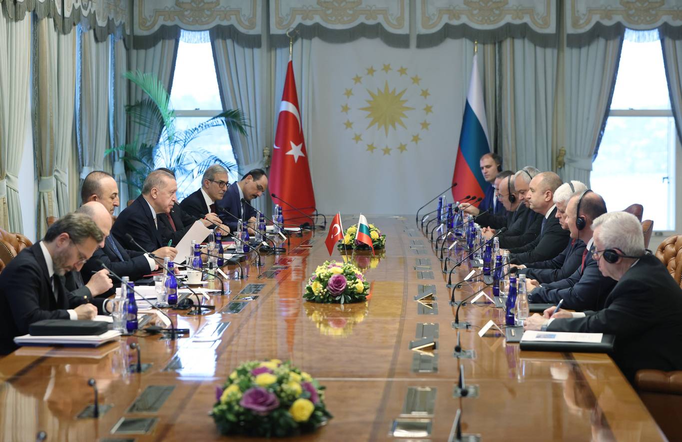 Румен Радев и Реджеп Ердоган - среща на делегациите